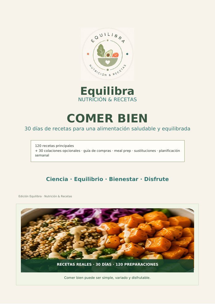 Portada del ebook Comer Bien de Equilibra