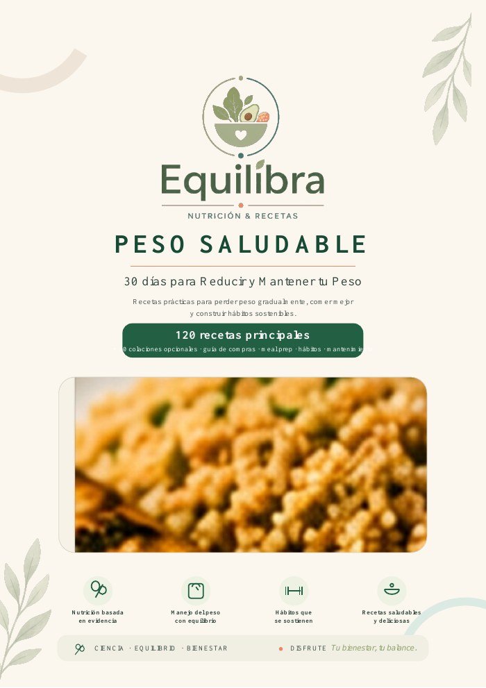 Portada del ebook Peso Saludable de Equilibra